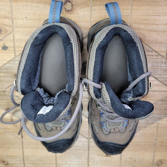 Oboz Bridger Women's 6.5 Vent Mid B-Dry Leather Waterproof Hiking Boots, Walnut - Picture 10 of 11